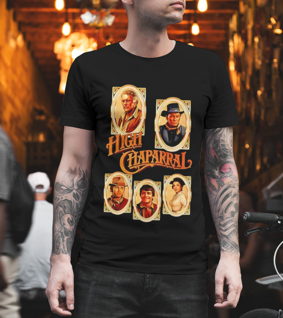 High Chaparral Classic Western Characters Collection T-Shirt