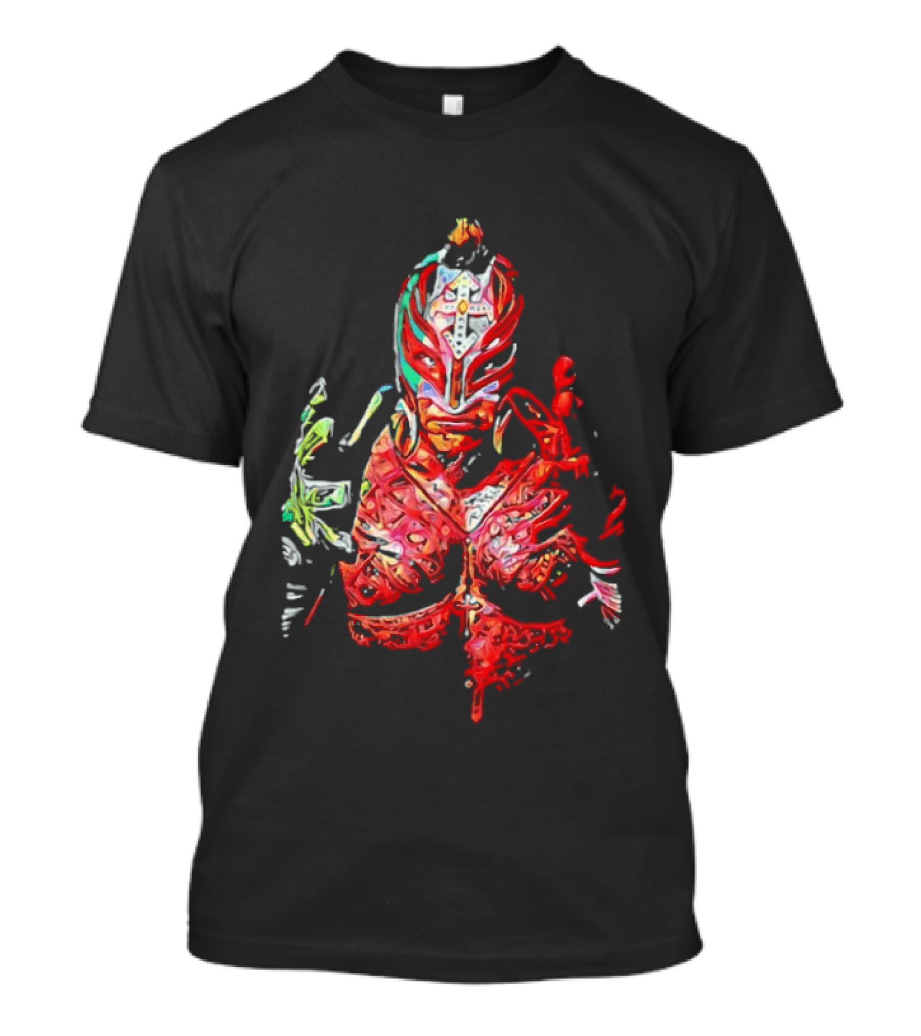 Rey Mysterio Vibrant Luchador Mask T-Shirt