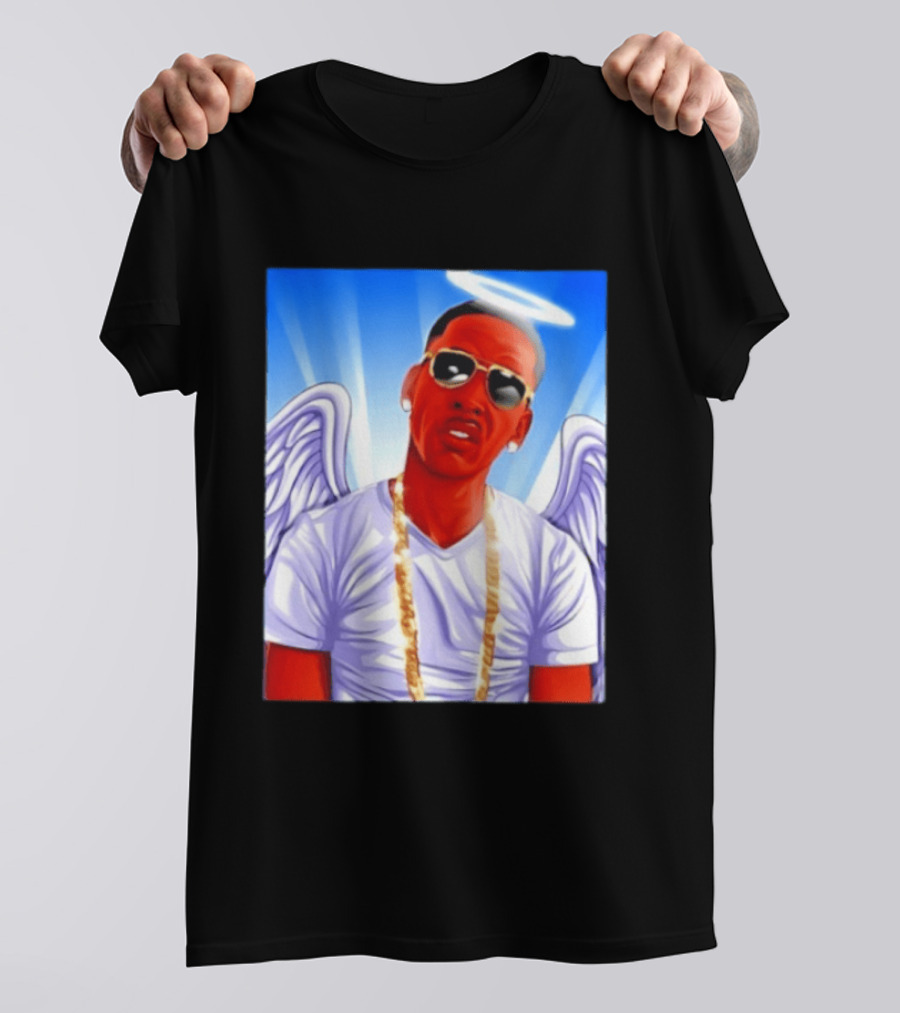 Young Dolph Angel Wings Halo Hip Hop Rap T-Shirt