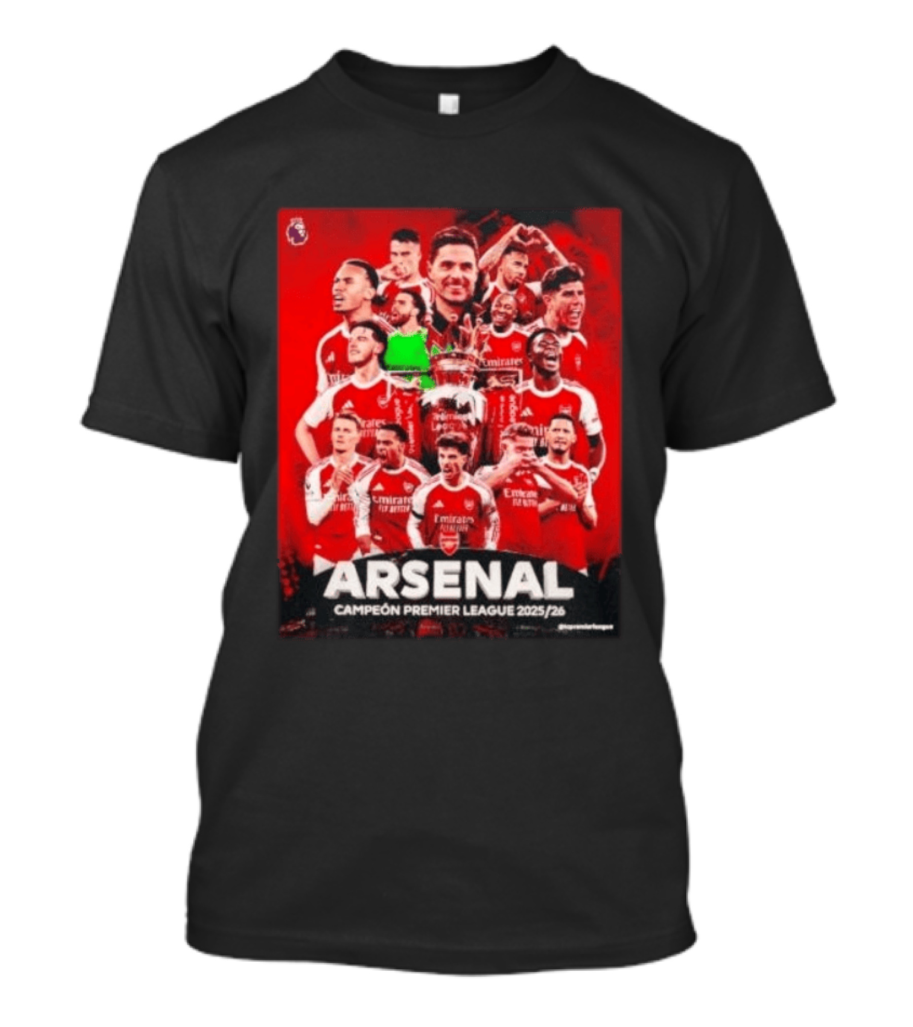 Arsenal Campeón Premier League 2025 2026 Team Players Celebration T-Shirt