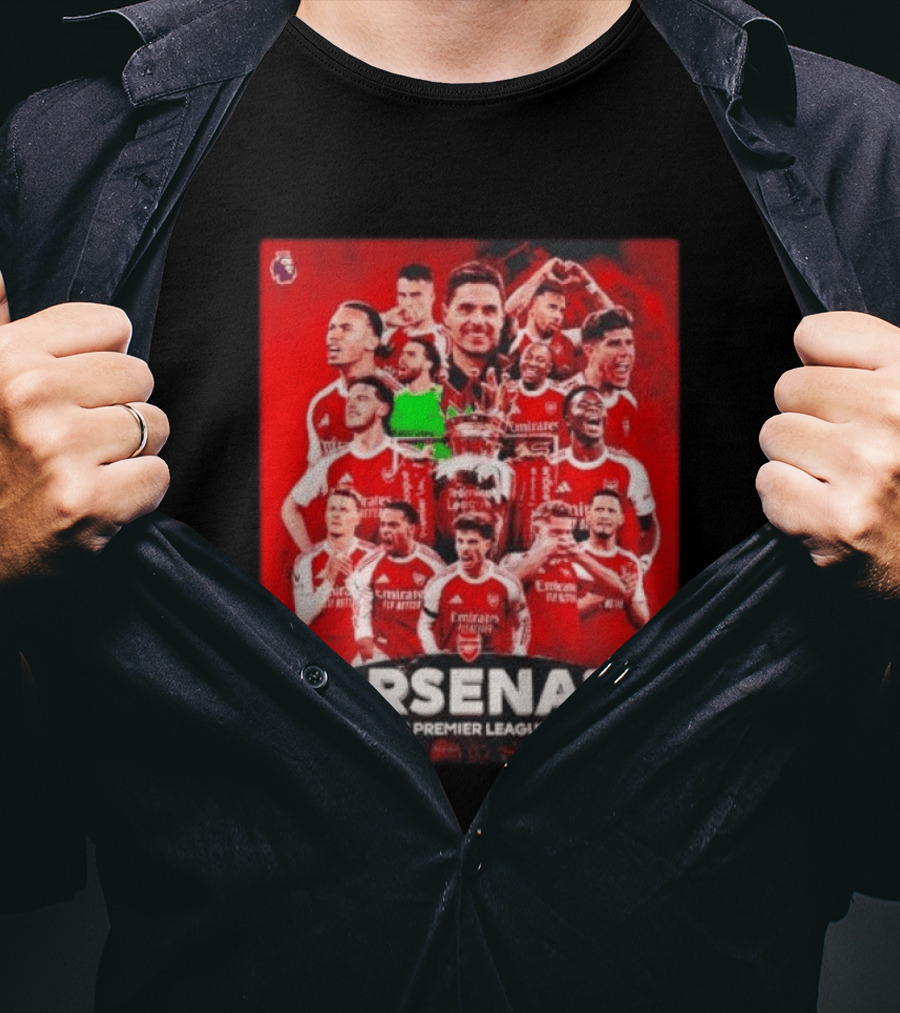 Arsenal Campeón Premier League 2025 2026 Team Players Celebration T-Shirt