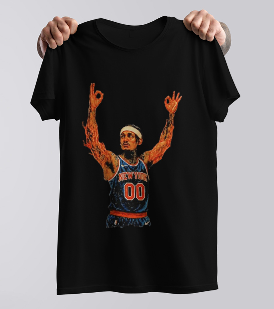 New York Knicks Ben Stiller MSG Game 1 Basketball Jersey 00 T-Shirt