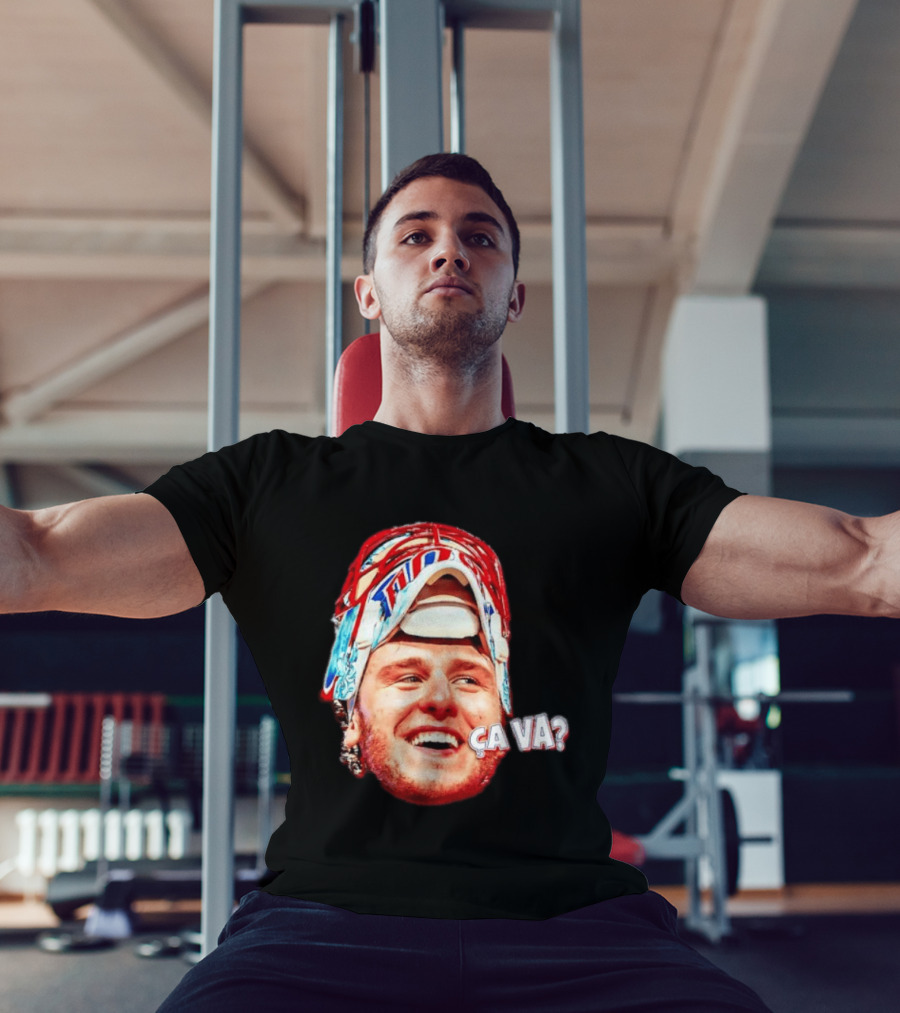 Dobeš Ça Va Big Face New Jersey Devils Hockey Fans Iconic Expression T-Shirt