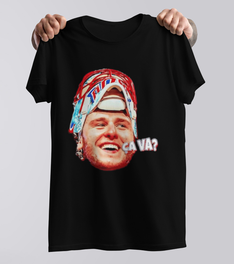 Dobeš Ça Va Big Face New Jersey Devils Hockey Fans Iconic Expression T-Shirt