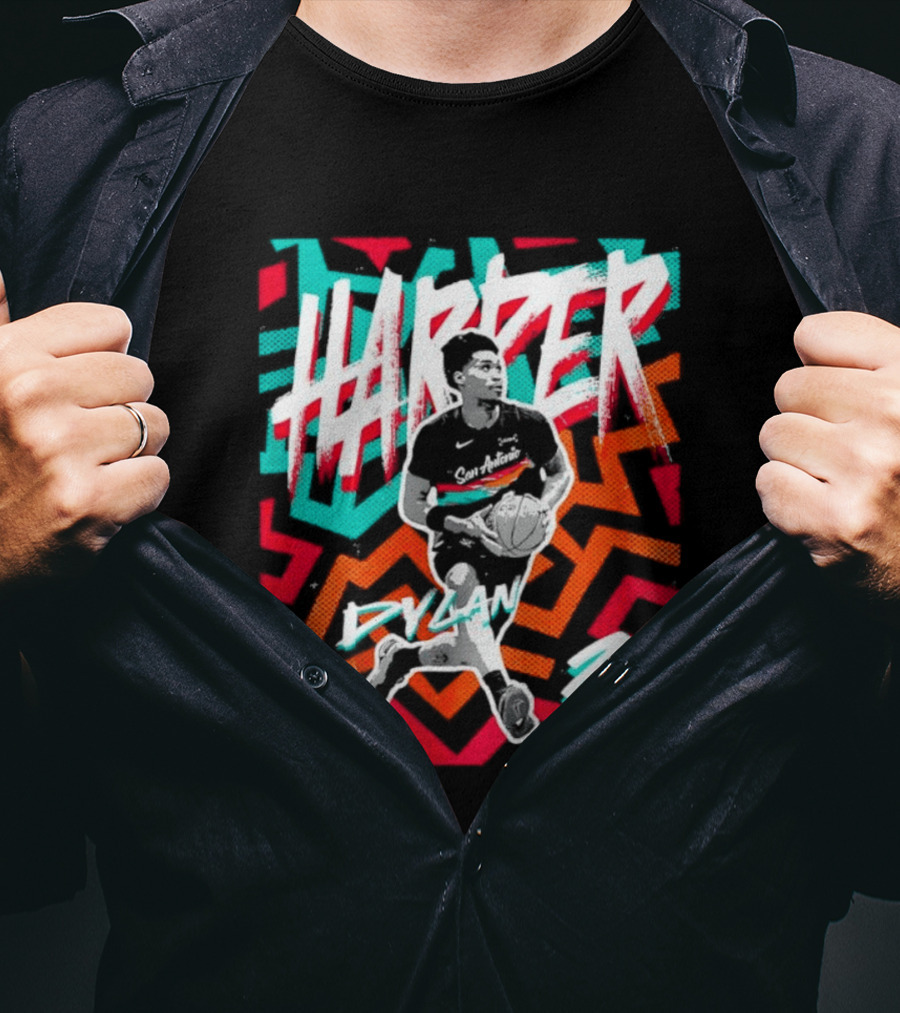 Dylan Harper San Antonio Spurs 2 NBA Fiesta T-Shirt