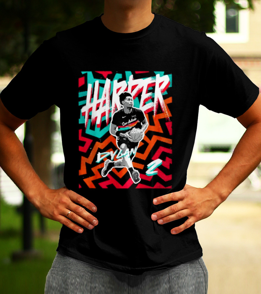 Dylan Harper San Antonio Spurs 2 NBA Fiesta T-Shirt