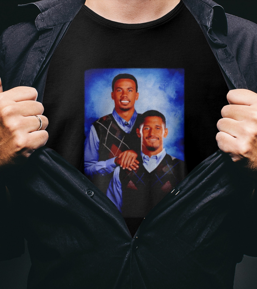 Arsenal FC Gabriel Magalhaes William Saliba Step Brothers Argyle Sweater Vest T-Shirt