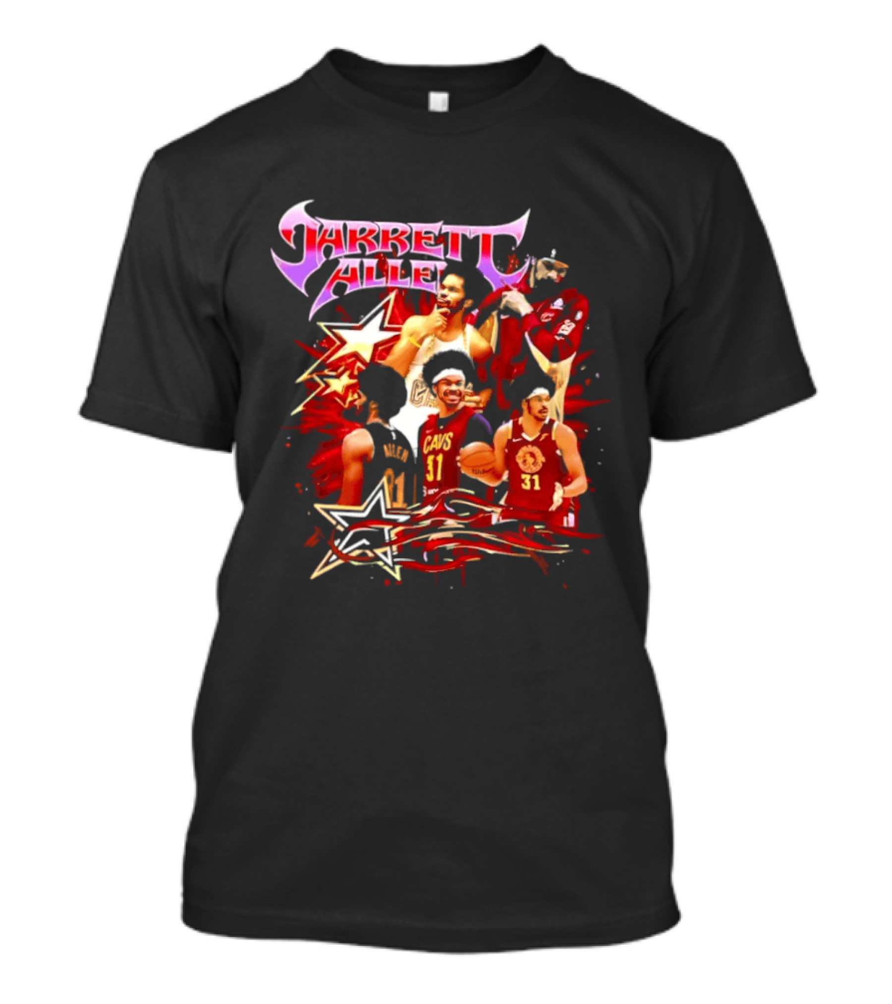 Jarrett Allen Cavs 31 Multi Star Basketball Highlights T-Shirt