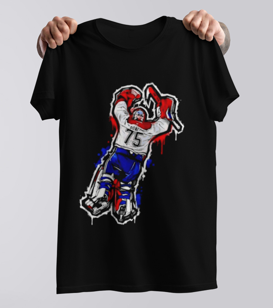 Laval Rocket Jakub Dobes Goalie 75 Hockey T-Shirt