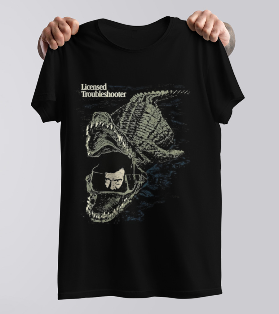 Licensed Troubleshooter Giant Crocodile Dark Adventure T-Shirt