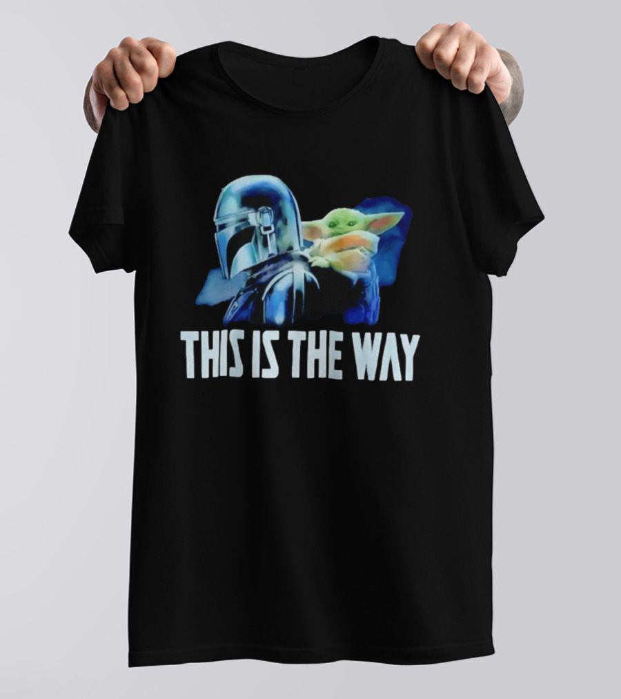 Mandalorian Helmet Grogu This Is The Way Star Wars Iconic Duo T-Shirt