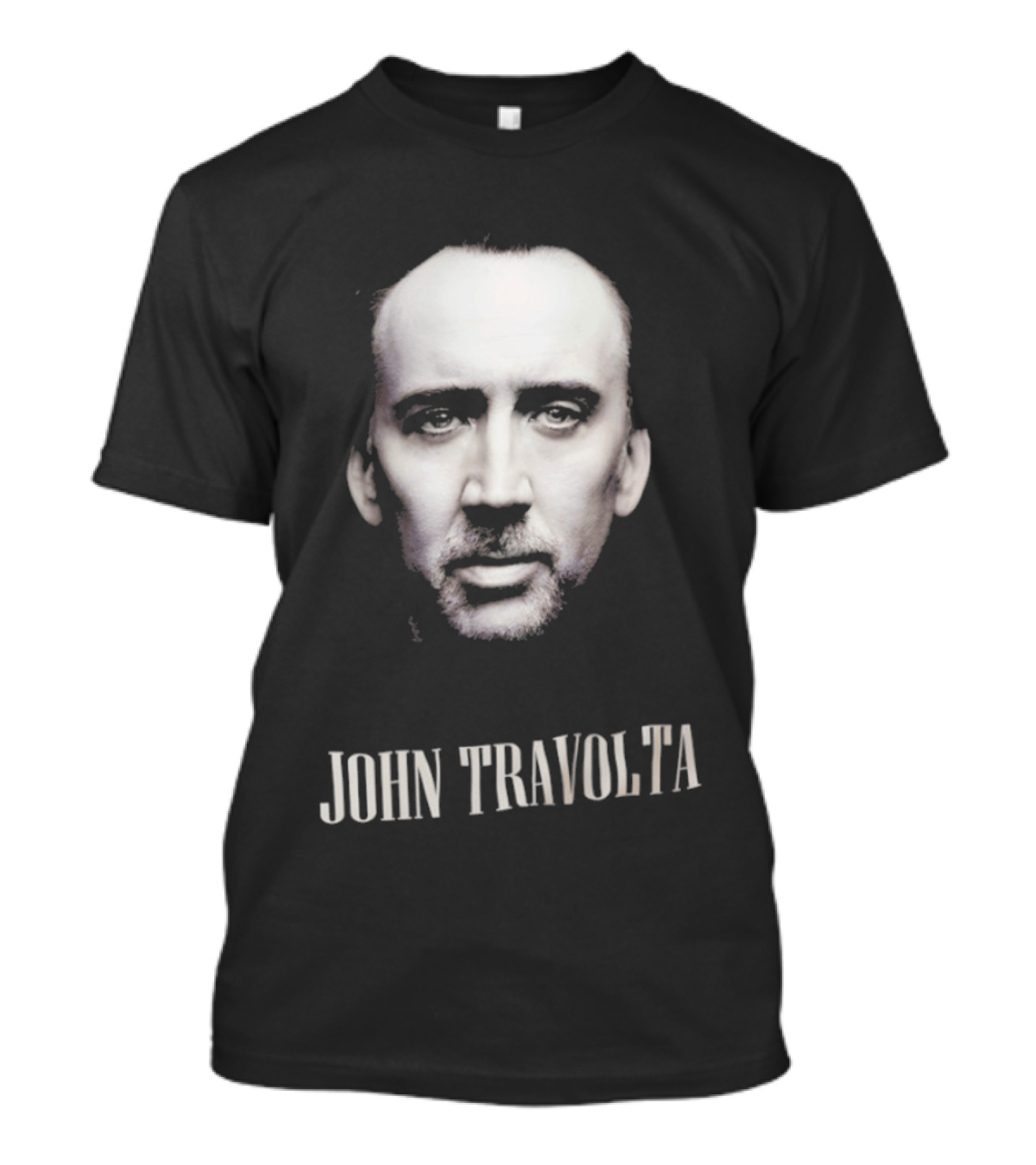 Nicolas Cage John Travolta Face Swap 90s Movie Fans T-Shirt