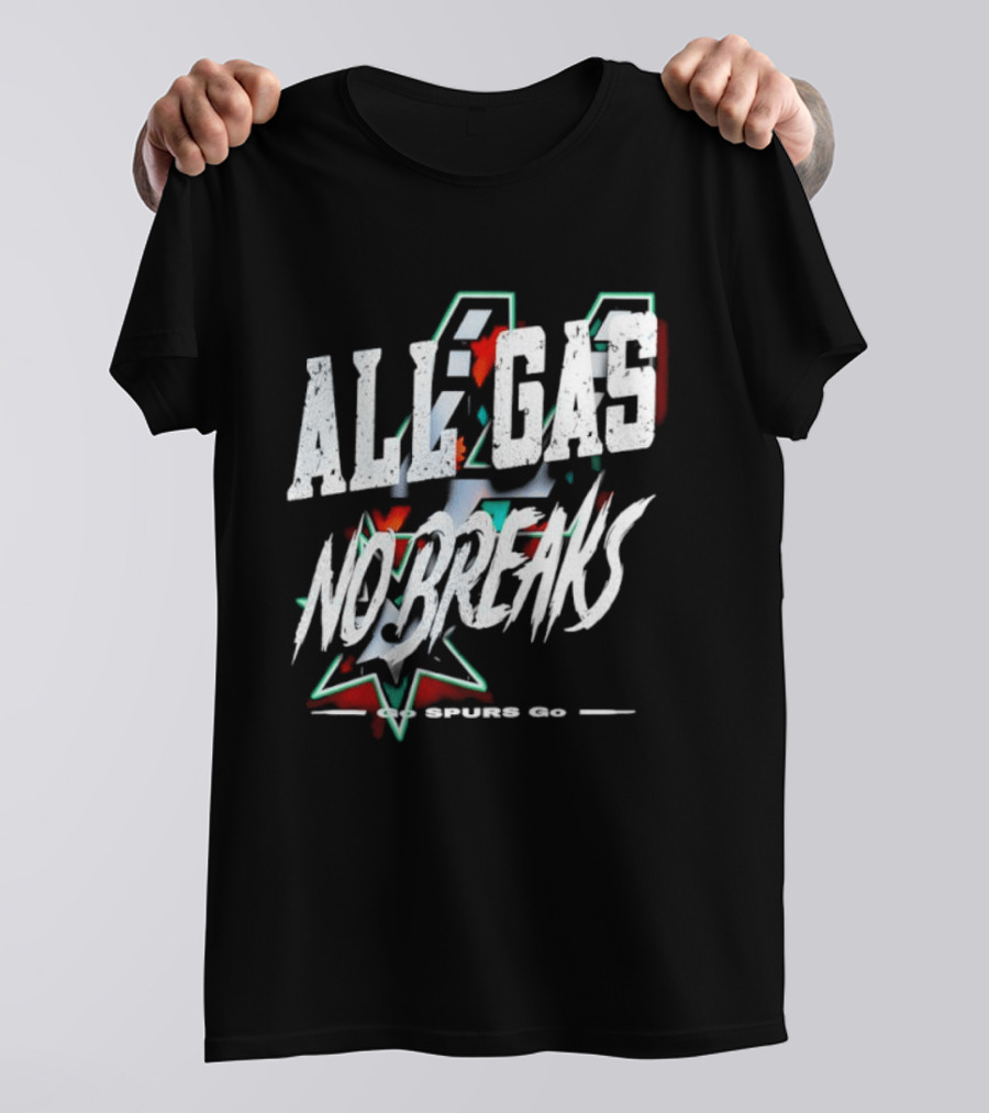 San Antonio Spurs All Gas No Breaks NBA 2023 T-Shirt