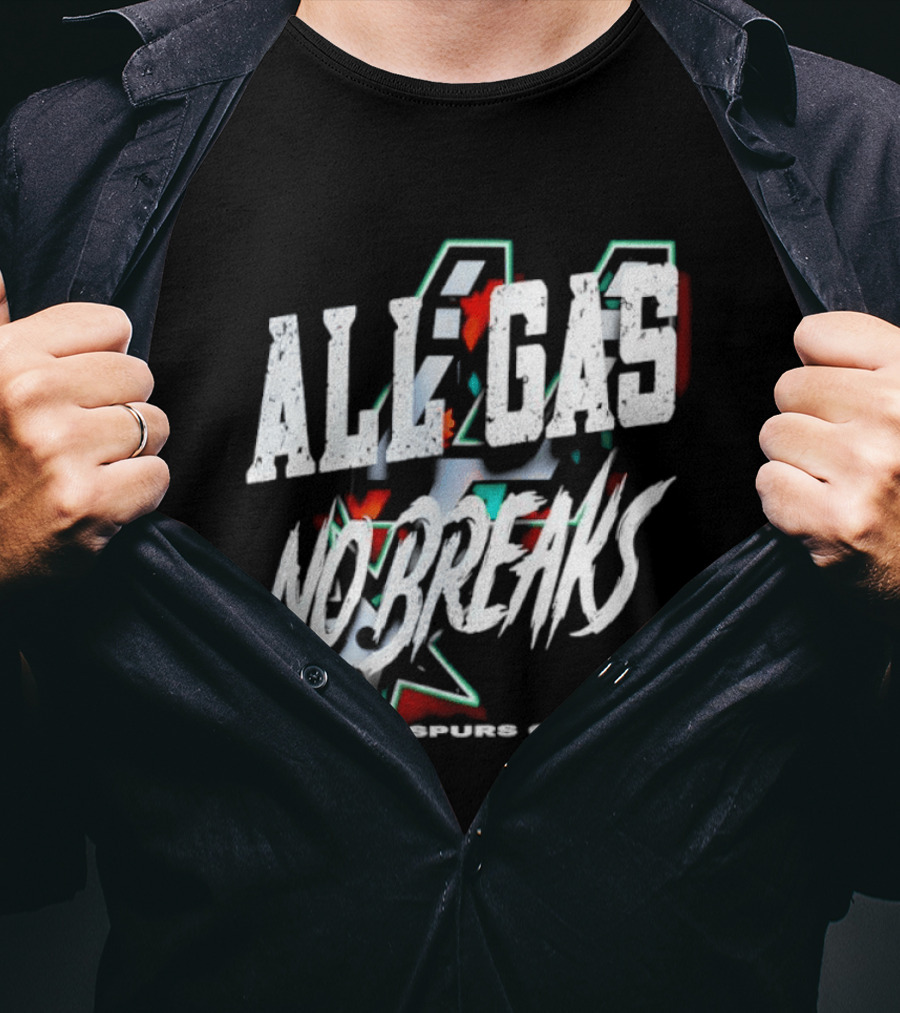 San Antonio Spurs All Gas No Breaks NBA 2023 T-Shirt