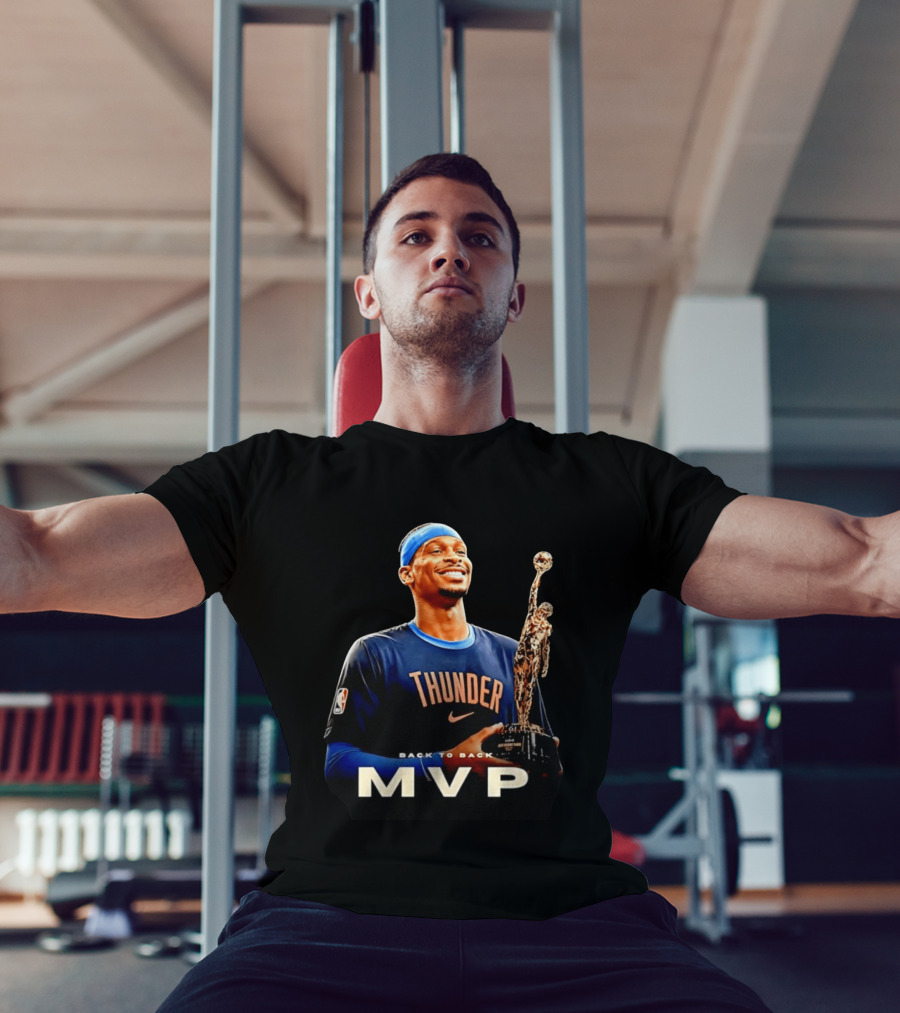Shai Gilgeous Alexander Back To Back MVP Oklahoma City Thunder 2026 T-Shirt