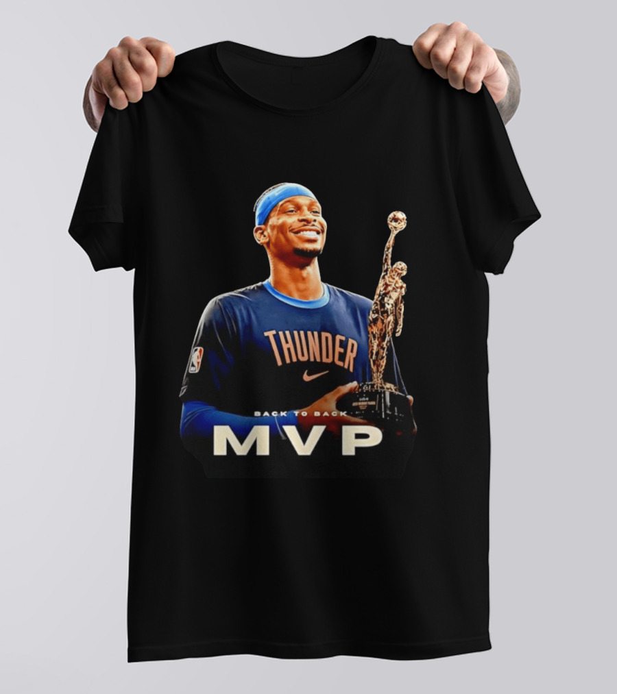 Shai Gilgeous Alexander Back To Back MVP Oklahoma City Thunder 2026 T-Shirt