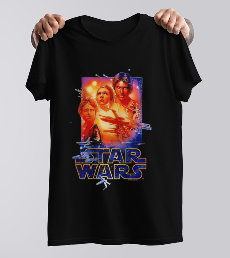 Star Wars A New Hope Rebel Luke Leia Han Solo Darth Vader T-Shirt