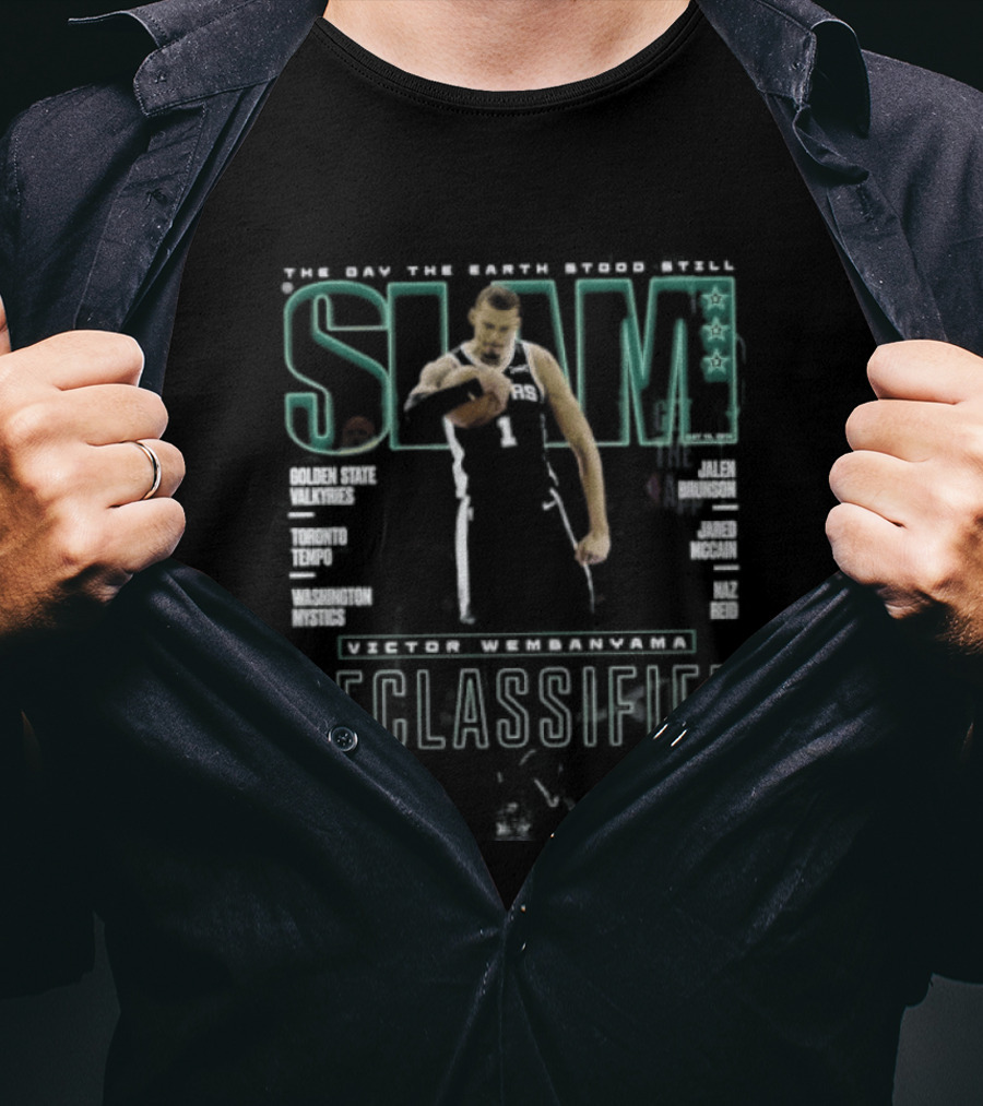 SLAM Victor Wembanyama Declassified The Day The Earth Stood Still T-Shirt