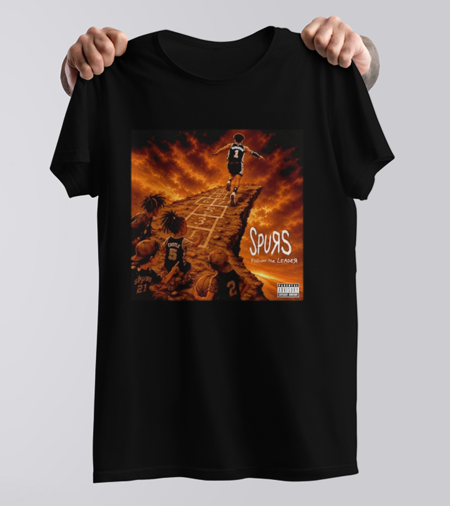 Victor Wembanyama Spurs Follow The Leader San Antonio NBA T-Shirt