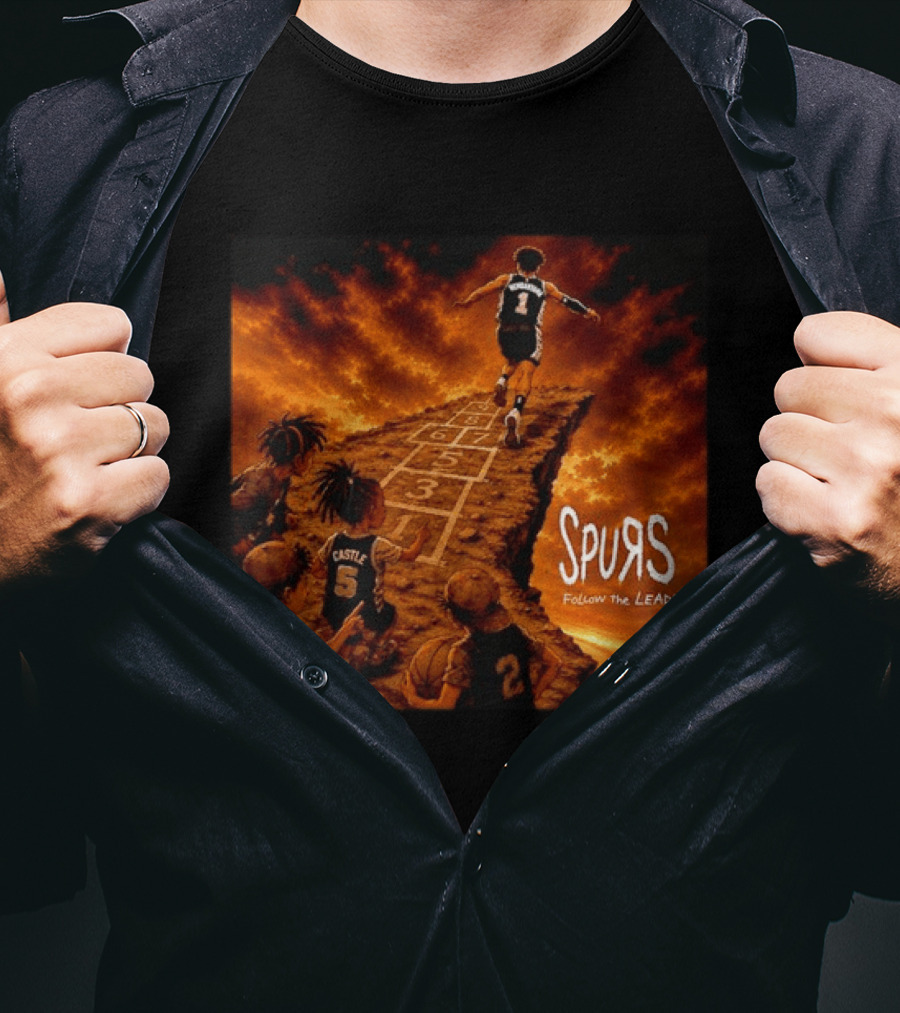 Victor Wembanyama Spurs Follow The Leader San Antonio NBA T-Shirt