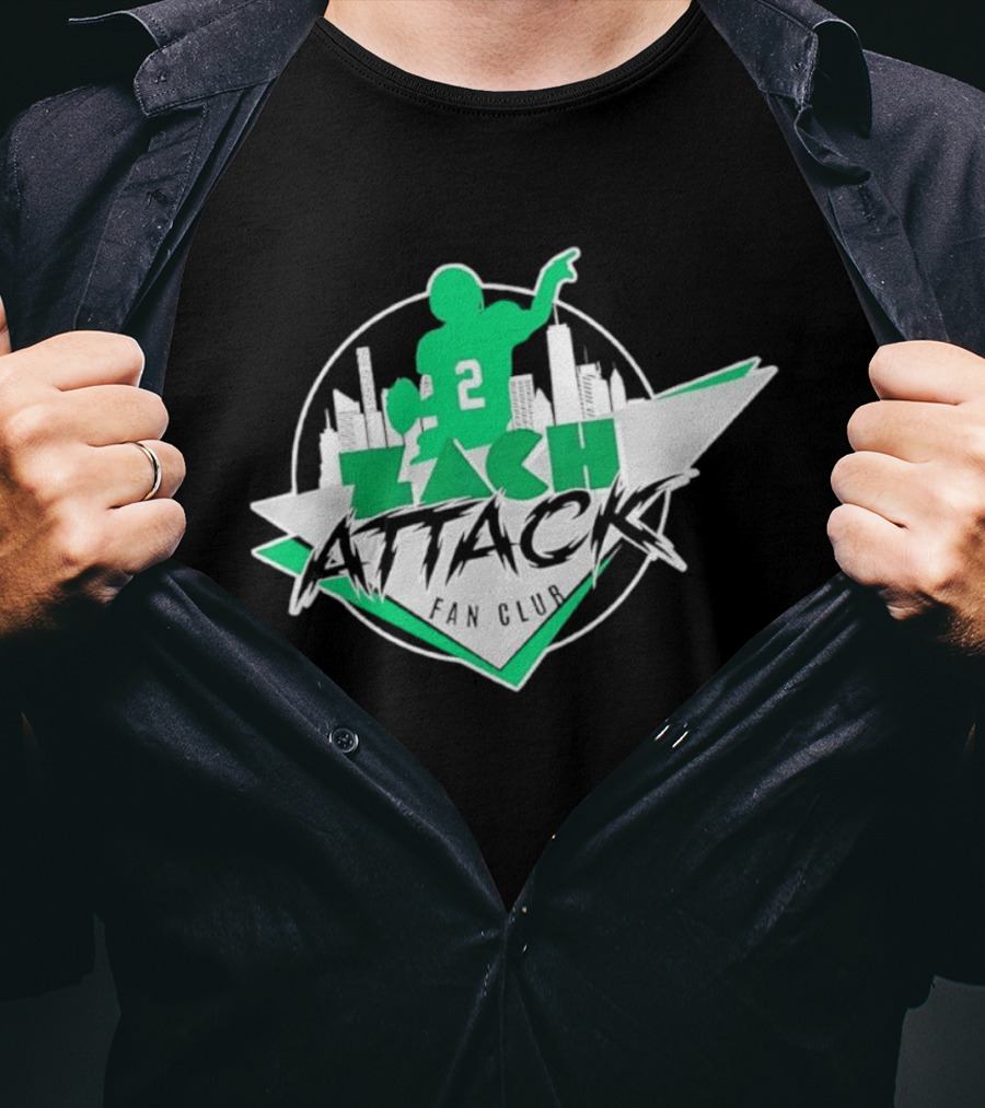 Zach Attack Club Football Player 2 Skyline T-Shirt