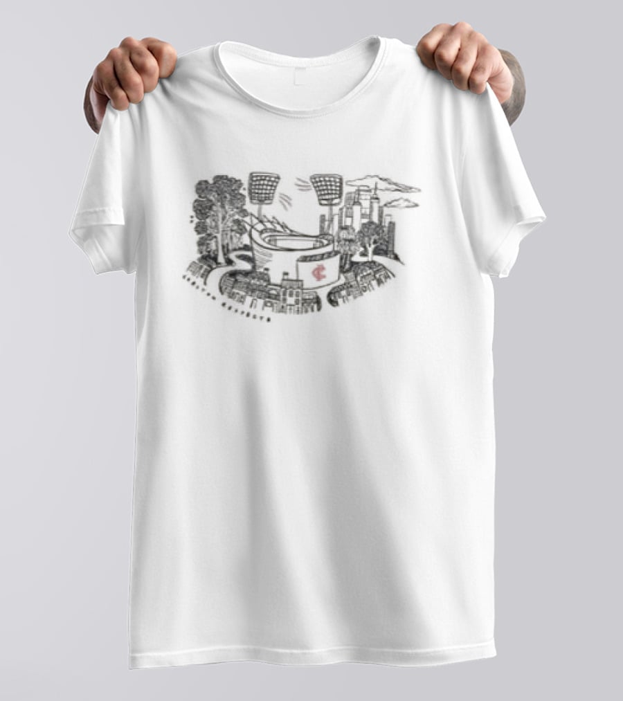 Carlton Football Club 2026 Respects Beige Two Sided Stadium T-Shirt