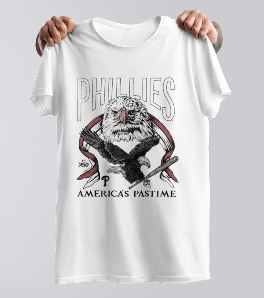 Phillies America's Pastime 250th Celebration Bald Eagle T-Shirt