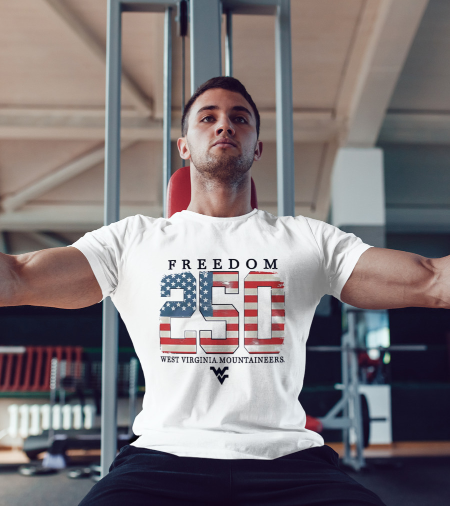Freedom 250 West Virginia Mountaineers Patriotic Celebration T-Shirt