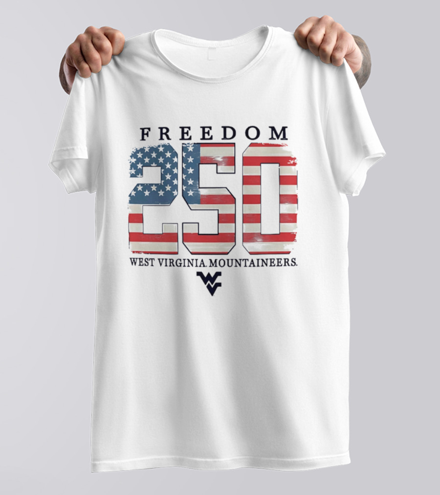 Freedom 250 West Virginia Mountaineers Patriotic Celebration T-Shirt