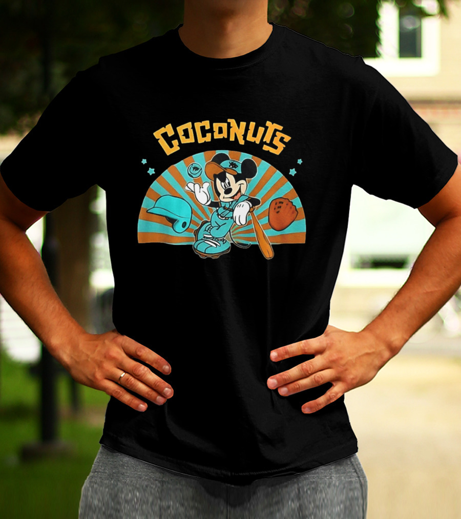 Coconuts Baseball Mickey Mouse Batting Gear 2026 T-Shirt