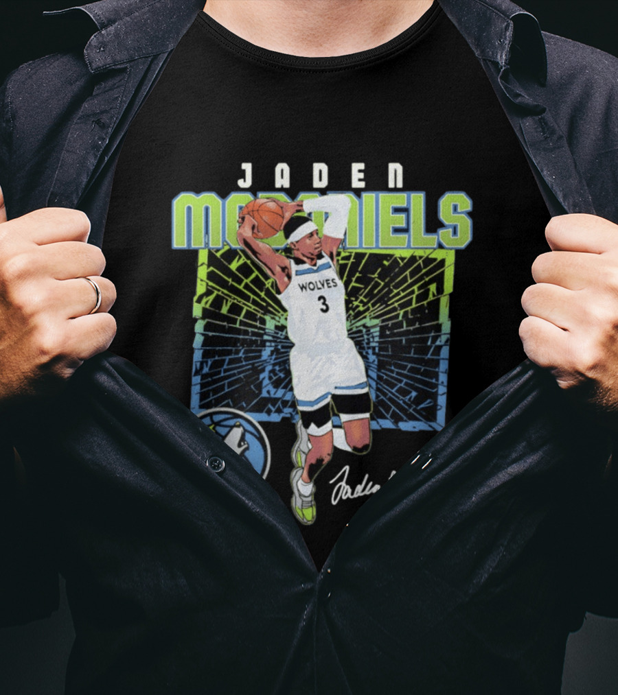 Jaden McDaniels Wolves Basketball Number 3 Minnesota Timberwolves T-Shirt