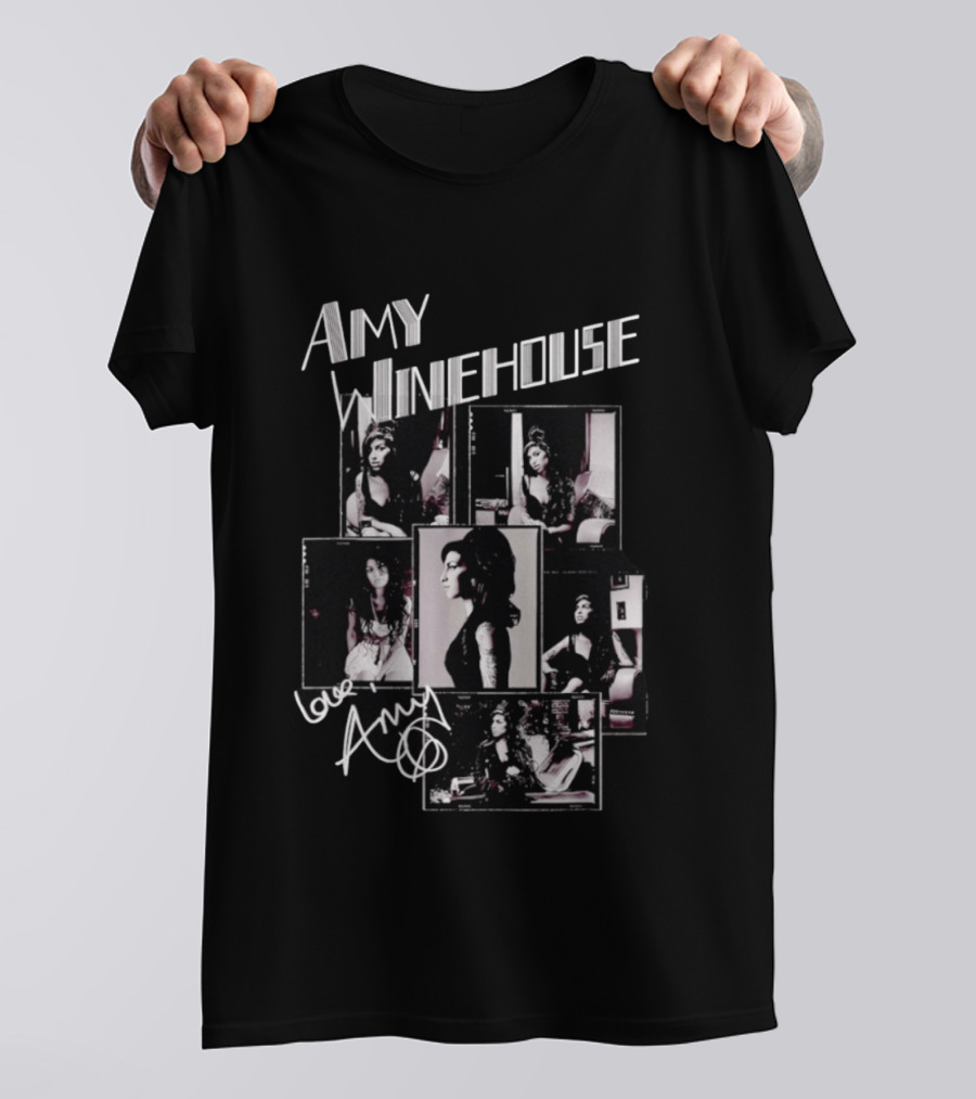 Amy Winehouse Photo Collage Love Amy T-Shirt