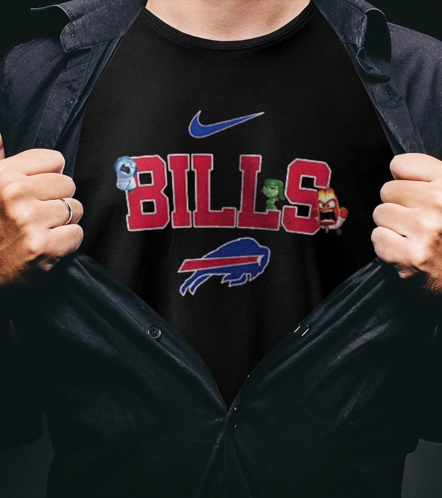 Buffalo Bills Nike Inside Out Characters All The Feels T-Shirt