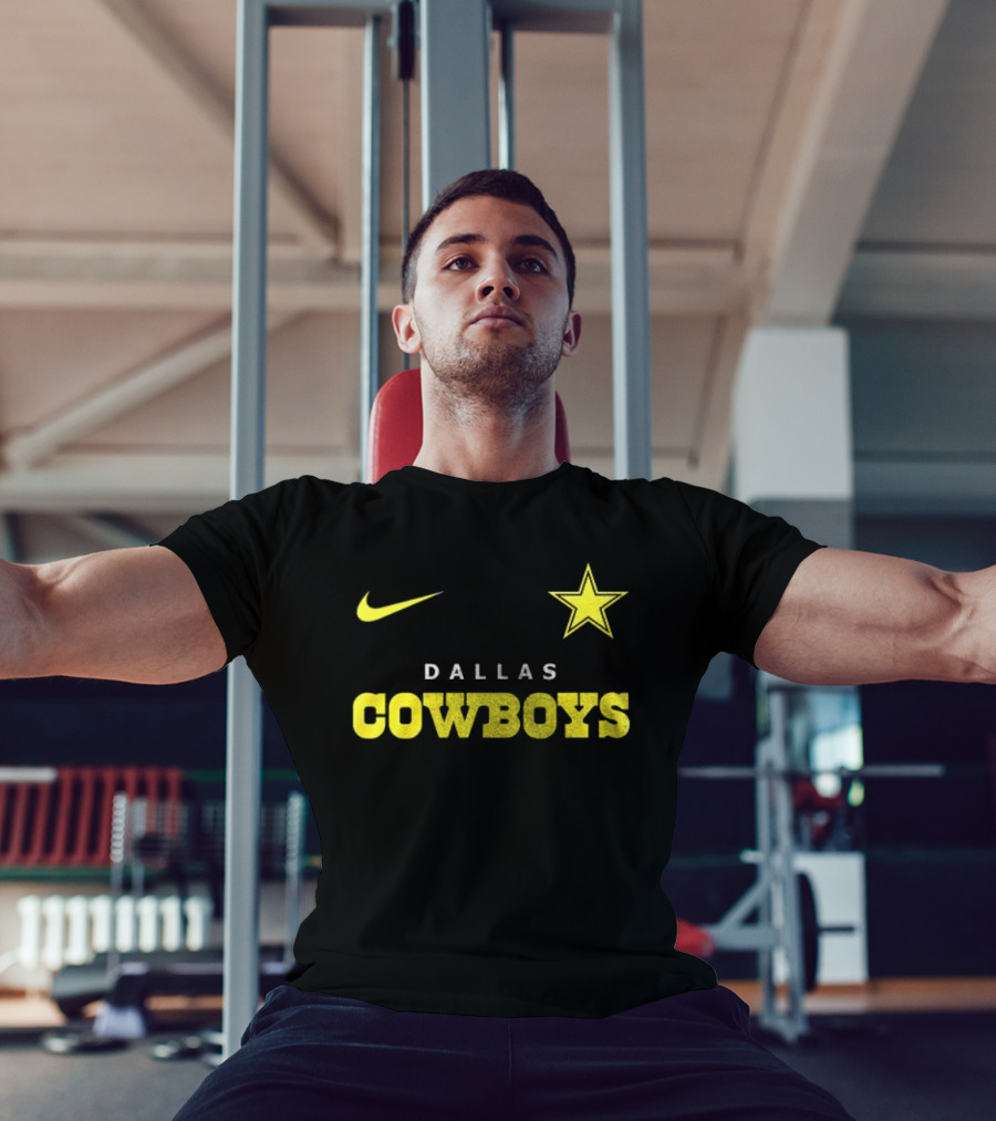 Dallas Cowboys Nike Batman Star Yellow T-Shirt