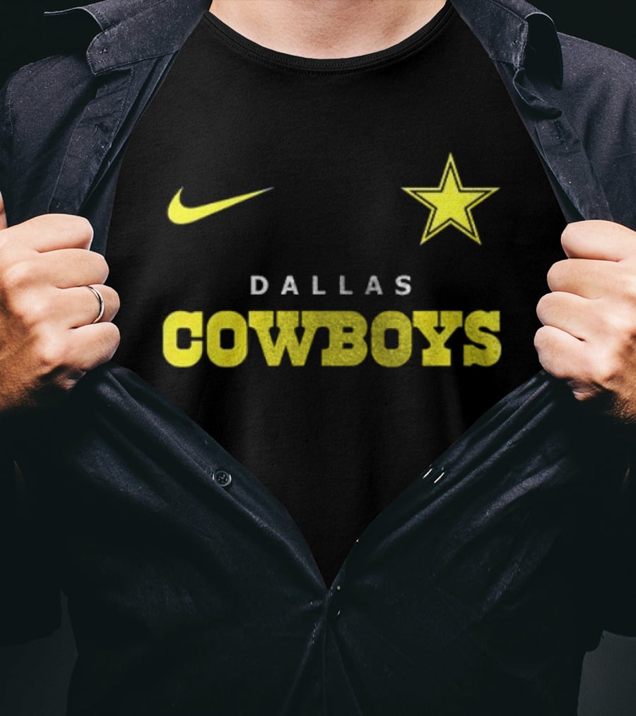 Dallas Cowboys Nike Batman Star Yellow T-Shirt