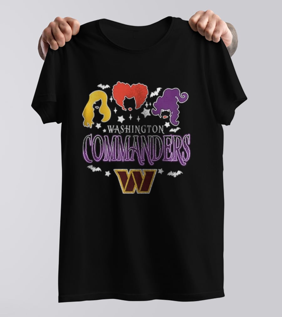 Washington Commanders You Can't Sit With Us Hocus Pocus Hair T-Shirt