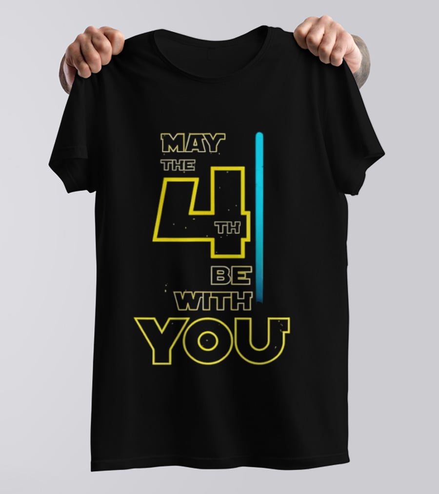 Star Wars May The 4th Be With You Lightsaber T-Shirt
