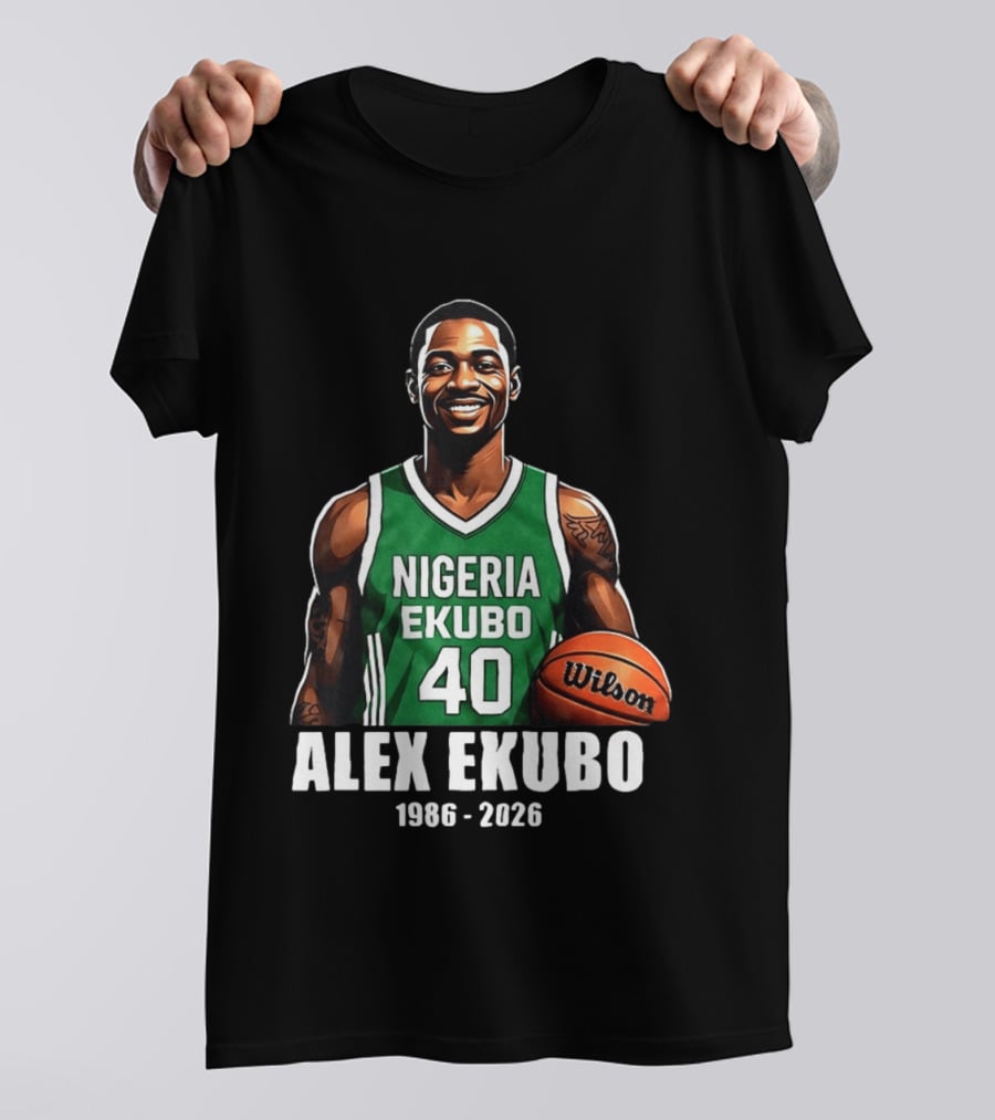 Alex Ekubo 1986 2026 Nollywood Nigeria Basketball Player T-Shirt