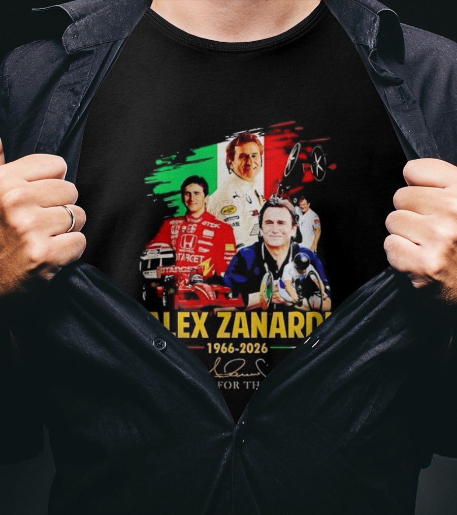 Alex Zanardi 1966 2026 Thank You For The Memories Formula One CART IndyCar T-Shirt