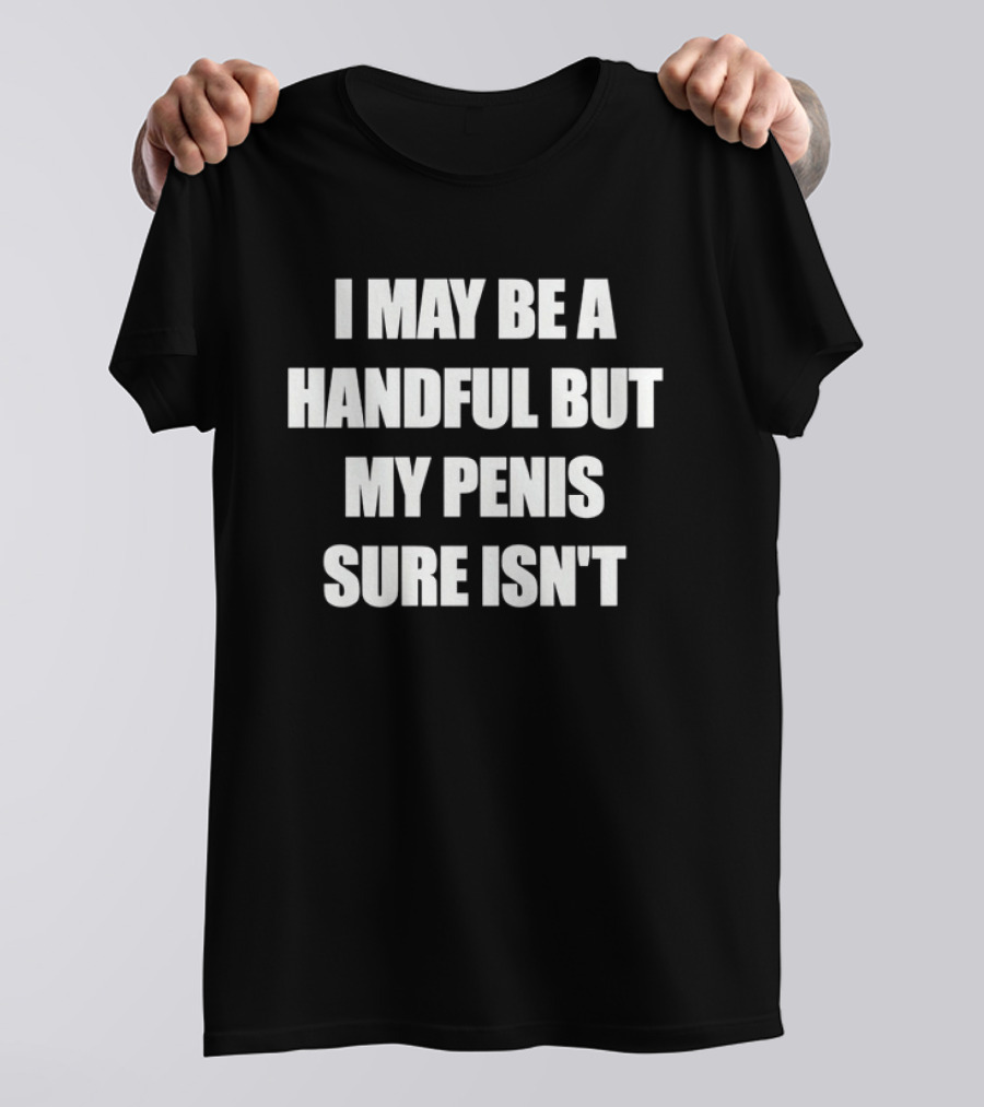 I May Be A Handful But My Penis Sure Isn't T-Shirt