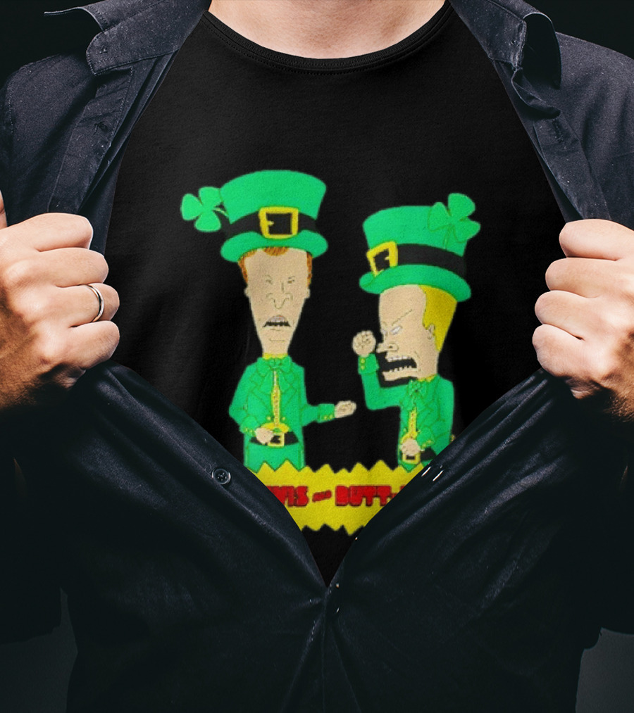 Beavis And Butt Head Leprechaun Costumes Green Bay Packers Mike Judge T-Shirt