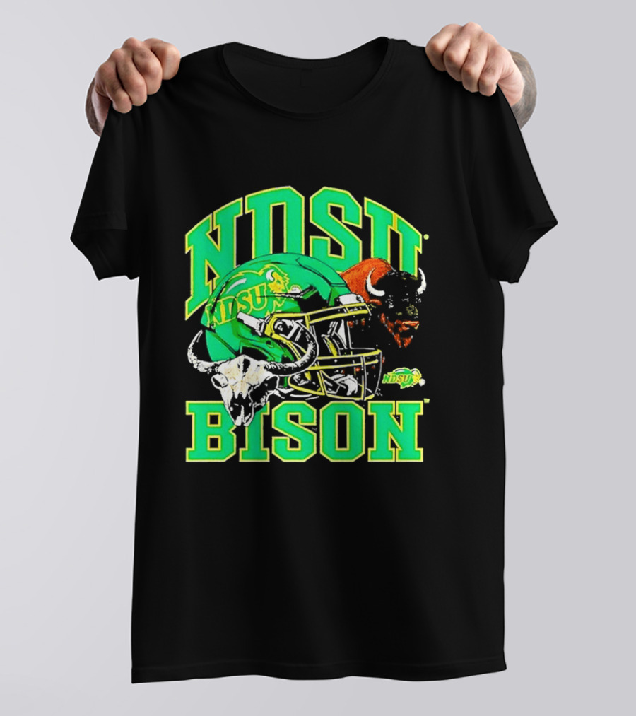 NDSU Bison Helmet Best NCAA Football Team Spirit T-Shirt