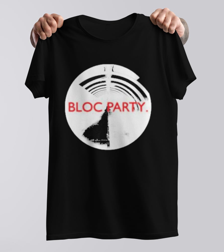 Bloc Party Anatomy Of A Brief Romance Black And White Circle T-Shirt