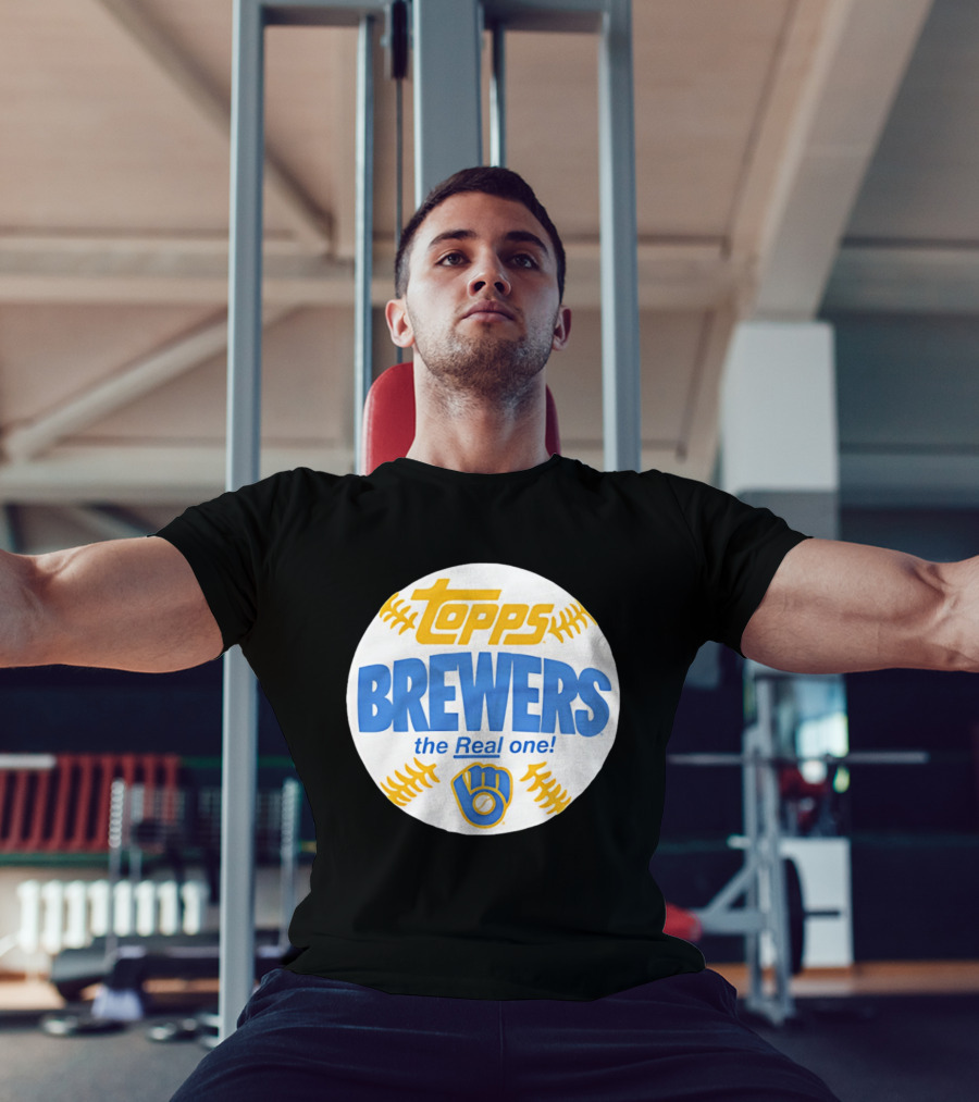 Topps Brewers The Real One Baseball T-Shirt