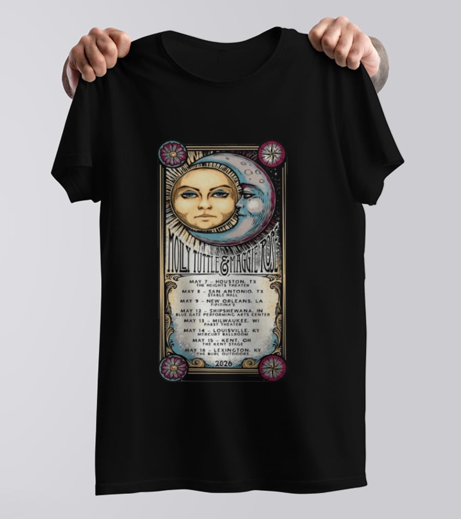 Molly Tuttle Maggie Rose Co Headline Tour 2026 Houston San Antonio New Orleans Shipshewana Milwaukee Louisville Kent Lexington T-Shirt