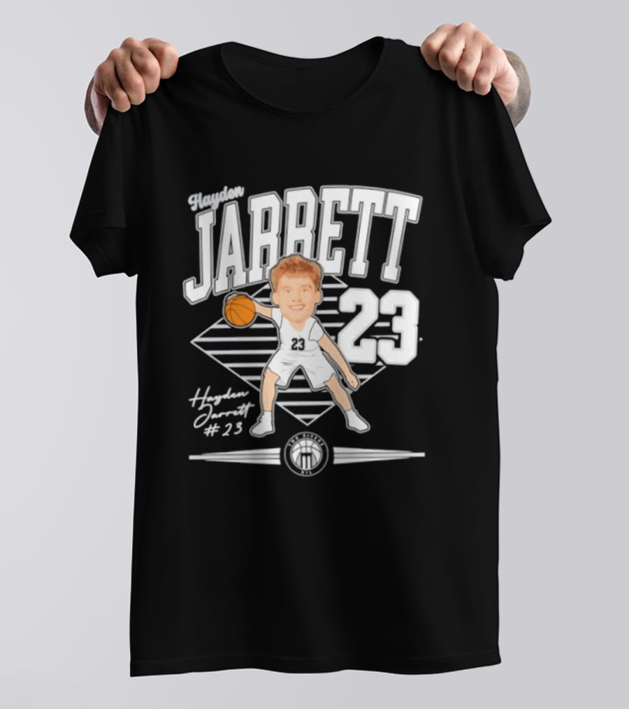 Hayden Jarrett 23 Marietta Basketball 2025 Signature T-Shirt