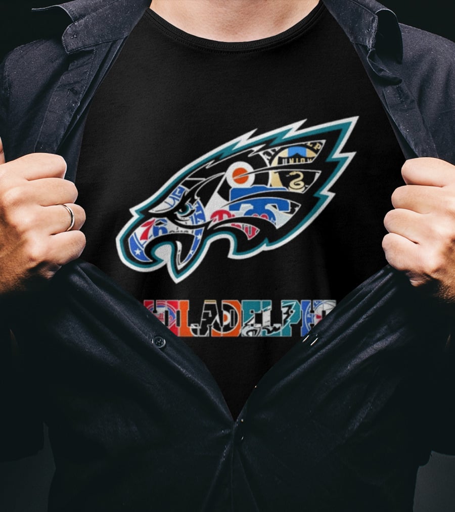 Philadelphia Eagles And Sports Teams Symbolic T-Shirt