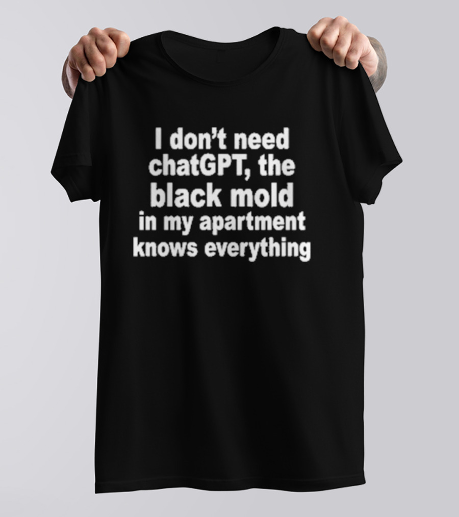 I Don't Need ChatGPT The Black Mold In My Apartment Knows Everything Humor T-Shirt