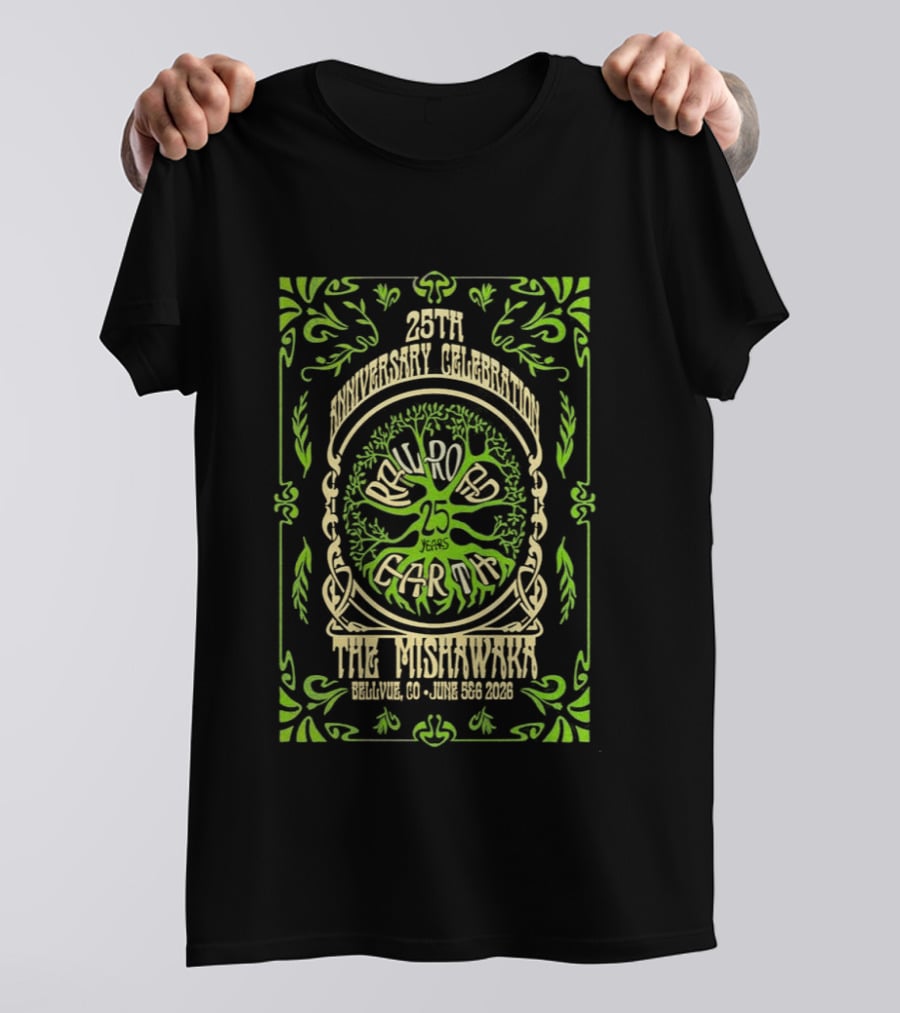 28th Annual Celebration Railroad Earth June 5 6 2026 The Mishawaka Colorado T-Shirt
