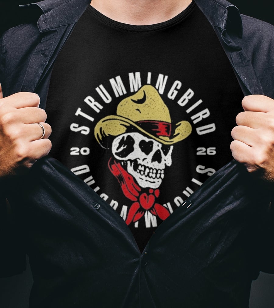 Strummingbird 2026 Skull Cowboy Festival Exclusive Australia October 17 18 T-Shirt
